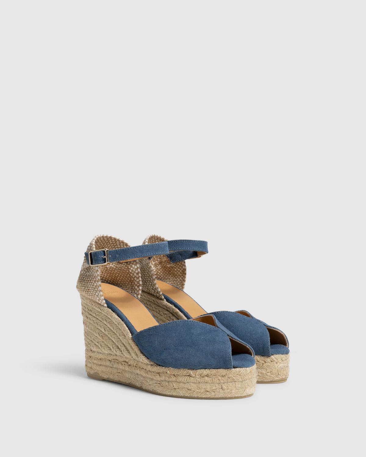 Bianca Sandalia Azul Denim Mujer | Castañer