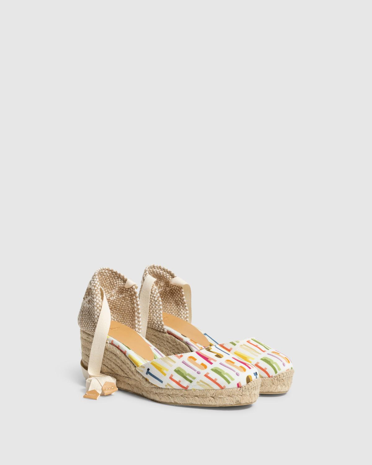 Carina Pala Talon Blanco/Multicolor Mujer | Castañer