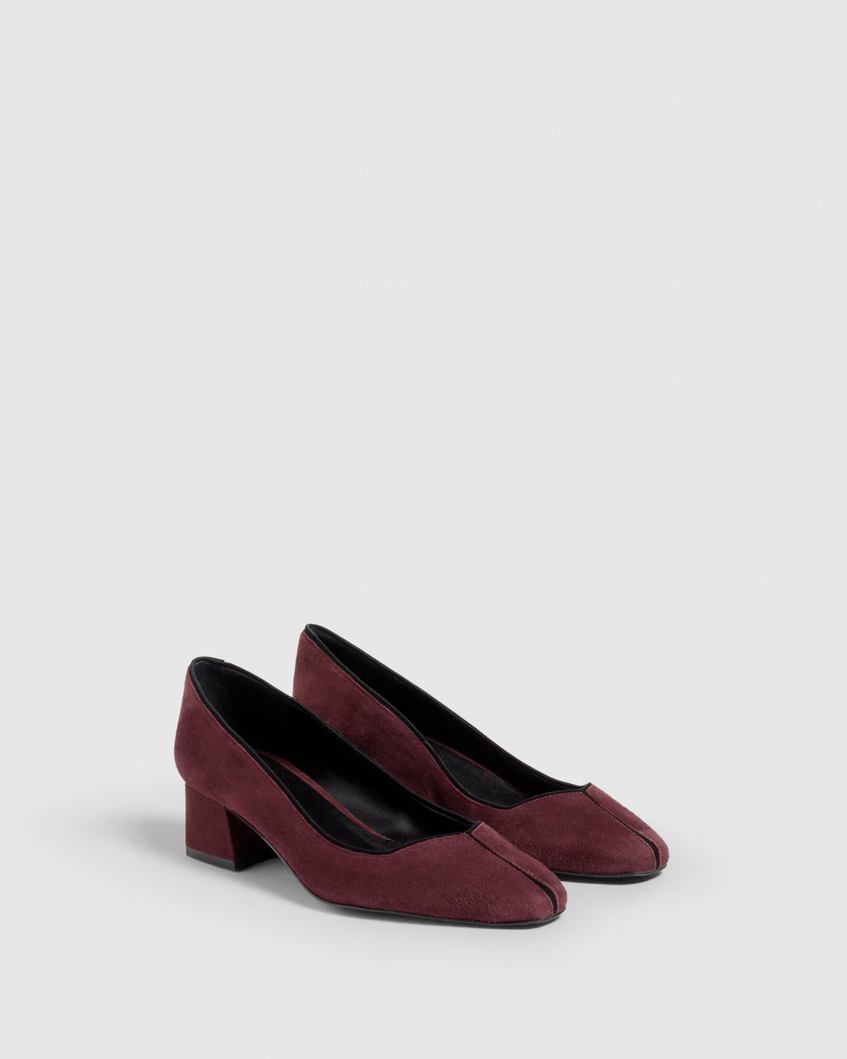 Zapato Tanit De Salon Rojo De Napa Con Tacón Mujer| Castañer