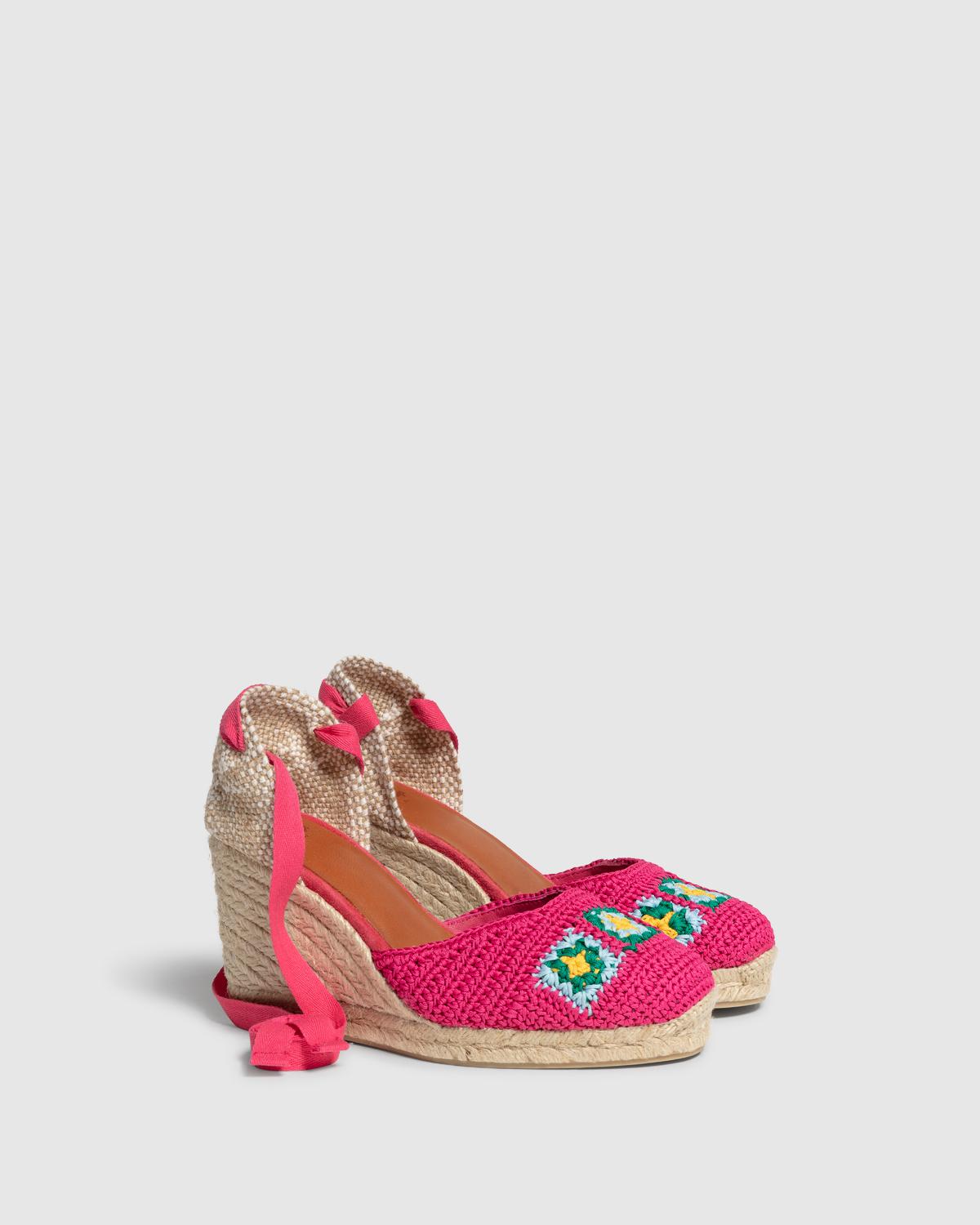 Alpargata Camelia Pala Talon Multicolor Cuña Mujer | Castañer